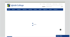 Desktop Screenshot of igbobicollegeyaba.com